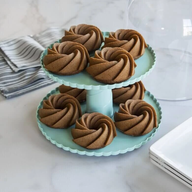 Nordic Ware Etagère ø 25 Cm Kunststof Blauw 3 Nordic Ware Etagère ø 25 Cm Kunststof Blauw - Afbeelding 3