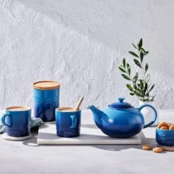 Le Creuset Voorraadpot Met Houten Deksel ø 10 X 12 Cm Aardewerk Azure -Woonkeuken Winkel 60825542200099 alt5