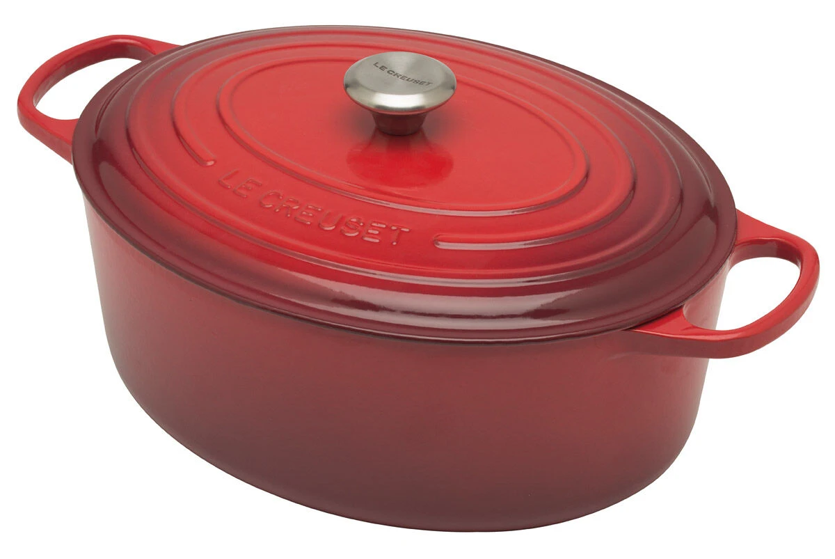Le Creuset Signature Braadpan Ovaal 8,9 Liter ø 35 Cm Gietijzer Kersrood 1 Le Creuset Signature Braadpan Ovaal 8,9 Liter ø 35 Cm Gietijzer Kersrood