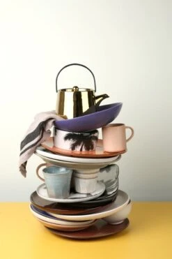 HK Living ACE6740 Bold & Basic Theepot 700 Ml Aardewerk Goudkleurig -Woonkeuken Winkel ace6740 b