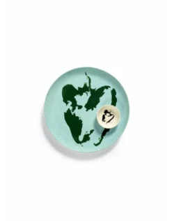 Serax Feast By Ottolenghi Bord L ø 26 Cm H 2 Cm Aardewerk Azure + Pepper Green -Woonkeuken Winkel b8921006hs2