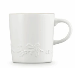 Le Creuset Holly Collectie Mok 200 Ml Aardewerk Katoenwit -Woonkeuken Winkel lc 20200529 zs ps fs 60303204311511 005