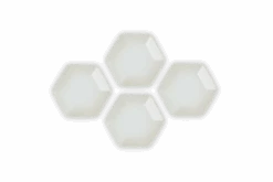Le Creuset Hexagon Serveerschaaltje 9,5 Cm Aardewerk Meringue 4 Stuks