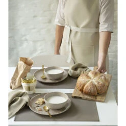 Finesse Monaco XL Placemat 35 X 48 Cm Kunstleer Green Tea -Woonkeuken Winkel monaco 3 24
