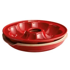 Emile Henry Broodbakvorm Kroonvormig ø 30,5 Cm Aardewerk Rood -Woonkeuken Winkel schermopname 232